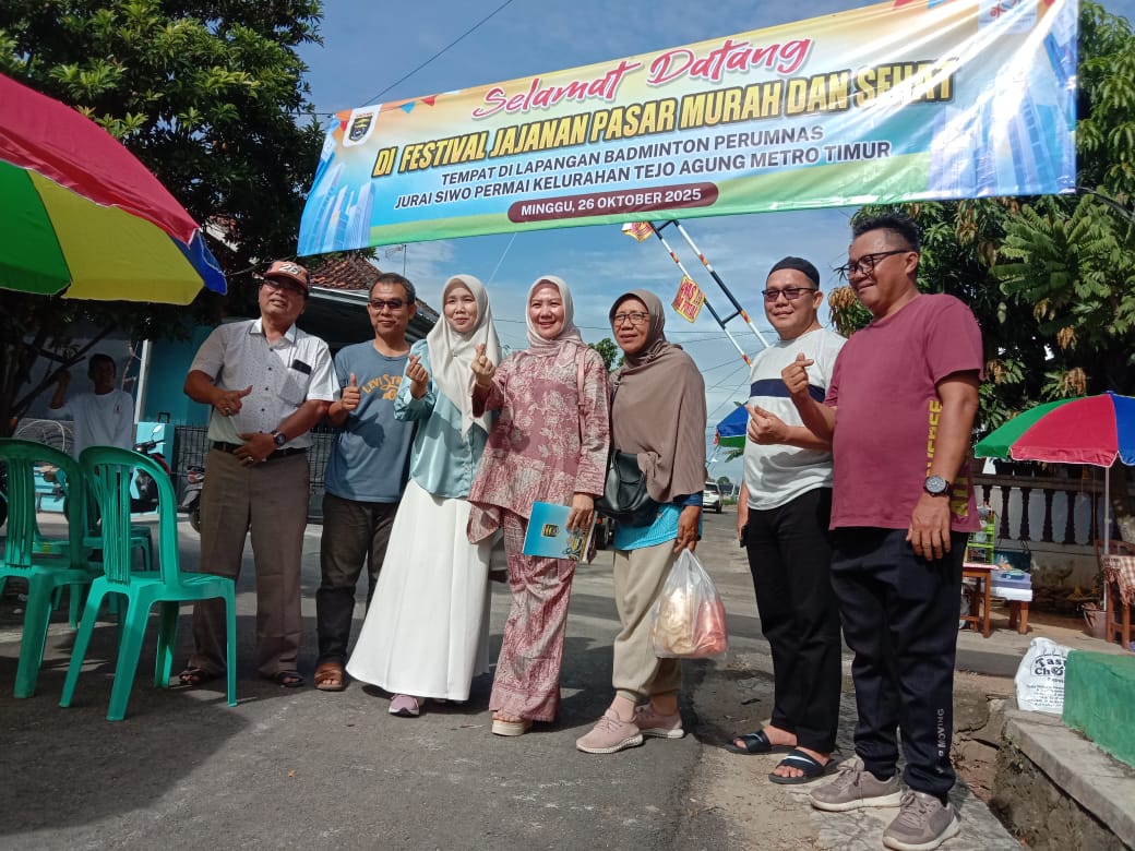 Festival Jajanan Pasar Murah dan Sehat,di Tejo Agung Kota Metro.
